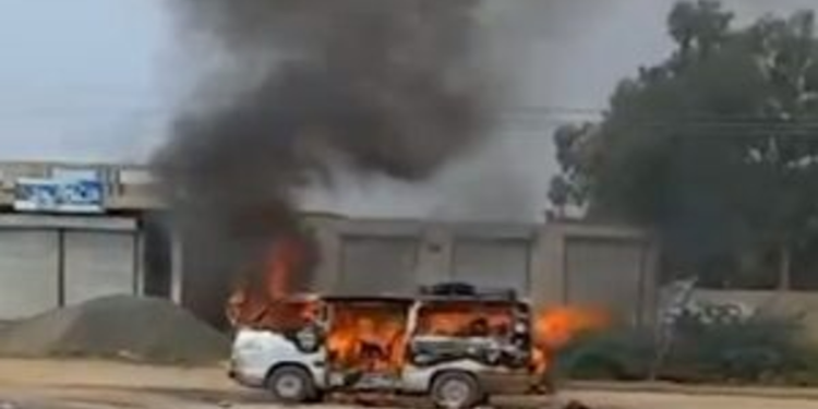 Emergency services alerted as LPG tanker overturns near Kot Addu